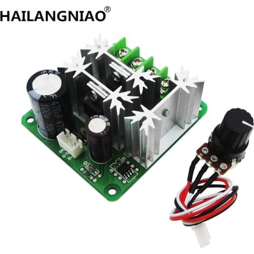 DC 6V-90V 15A DC Motor Speed Controller Stepless Speed Regulation Pulse Width PWM DC 12V 24V 36V 48V 1000W