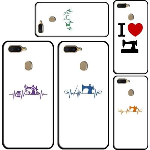 Heart beats for sewing machine Phone Case For OPPO A15 A91 A3S A5S A1K A52 A72 A5 A9 A31 A53 2020 A83 F5 Reno 4 Pro Z 2Z