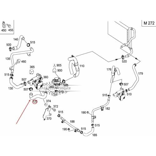 Water pump hose W636mer ced es-be nzW639 Coolant water pipe Water tank water pipe Circulating pump hose Connecting water pipe