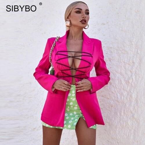 Женские пиджаки SIBYBO China At AliExpress
