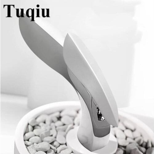 Bathroom basin faucet new arrival unique design leaf design lavatory tap sink mixer brass single lever hot and cold