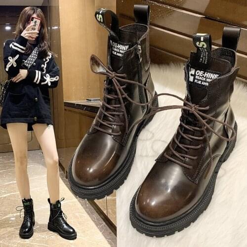 2020 trendy temperament Korean fashion frontier womens shoes and boots