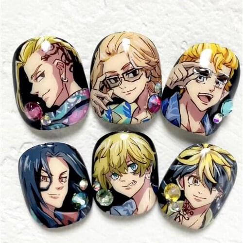 TSC-212 Kimetsunoyaiiba 3d nail art stickers decal template diy nail tool decorations