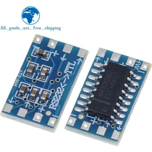 TZT mini RS232 MAX3232 Levels to TTL level converter board serial converter board Dropshipping