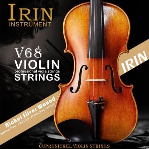Universal Full Set (E-A-D-G) Violin Fiddle String Strings Steel Core Nickel-silver Wound with Nickel-plated Ball End for Violins
