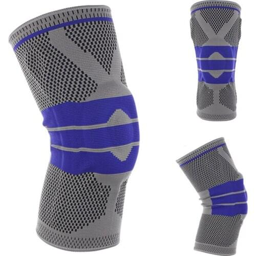 1 Pcs Fitness Running Knee Support Protect Gym Sport Braces Kneepad Elastic Nylon Silicon Padded Compression Knee Pad Sleeve
