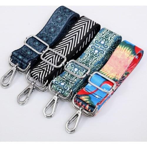1PC National Style Bag Strap Supplies DIY Women Shoulder Bag Hanger Colorful Belt Straps Accessories