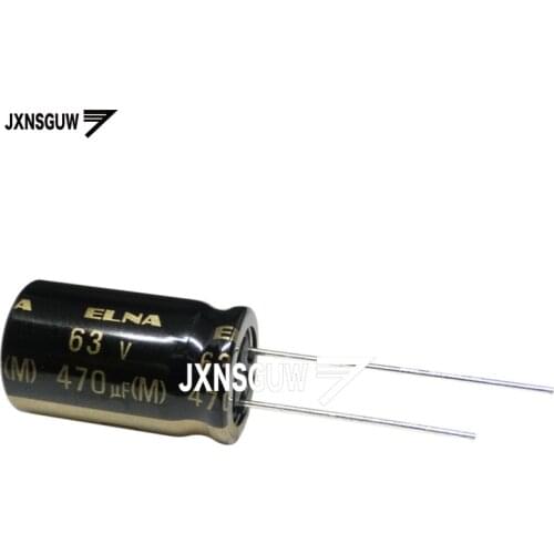 10PCS Original ELNA RA3 63V470UF 12.5X20MM audio Aluminum electrolytic capacitor 470uF/63V 85 degrees 63v 470uF