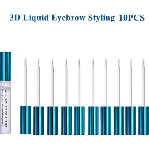 10pcs 3D Liquid Eyebrow Styling Fluid Brows Makeup Lasting Eyebrow Setting Gel Waterproof Wild Eyebrow Tint Pomade Cosmetics