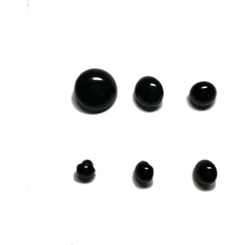 100x Round Buttons Sewing Shank Eyeball DIY Hand Sewing Doll Toy Eyes Nose Animal Sewing Button Decorations for Clothing 9-20mm