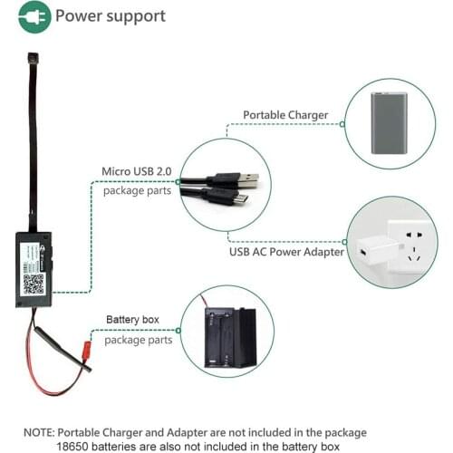 4K DIY Portable Full HD WiFi IP Mini Camera P2P Wireless Mini Camcorder Video Audio Recorder Support Remote View TF Card