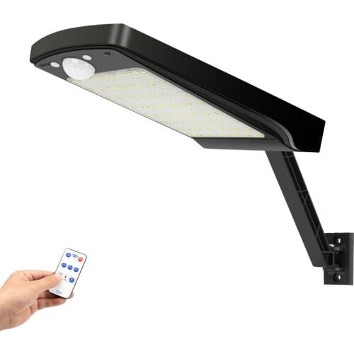 56LED Solar Light Motion Sensor Garden Wall outdoor Solar street lamp with Remote Control Waterproof Wall Lights