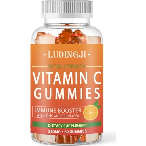 60pcs Vitamin C gummies Vitamin C Tablets Supplement Chewing Tablets VC Tablets Vitamin C Buccal Tablets 18 Hurbolism Cfda