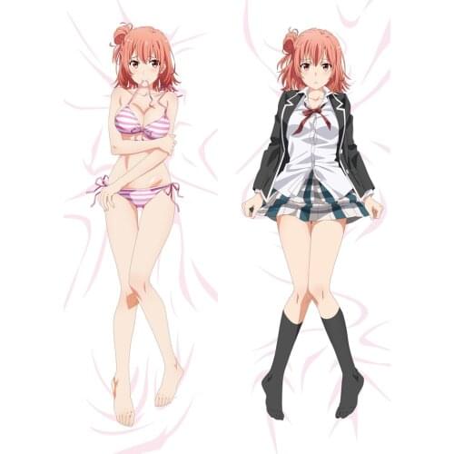 Anime My youth romantic comedy is wrong as I expected Dakimakura Yuigahama Yui Hugging Body Pillowcase DIY Pillow Cover Case
