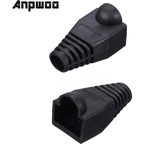 ANPWOO 50x Plastic Boot Cap Plug Head for RJ45 Cat5/6 Cable Modular Connector Network