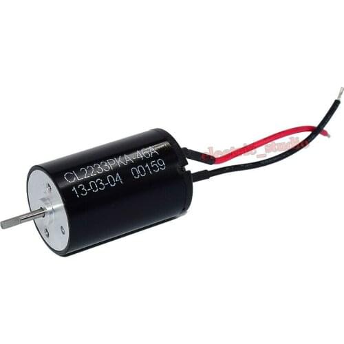 Micro 22mm*33mm Coreless Quiet Motor DC 12V-24V 4600RPM Low Speed Strong Magnetic Large Torque D-shaft