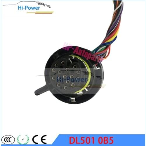 DL501 0B5 Automatic Transmission Connector with wires TCM Wire Connector 0B5 Plug for AUDI Q5 A4 A5 A6 A7