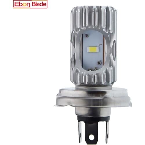 1Pcs P45T R2 CSP LED Motorbike Headlamp 12V-80V DC High Low Beam Motorcycle Scooter Tractor Forklift Headlight Bulb White 6000K