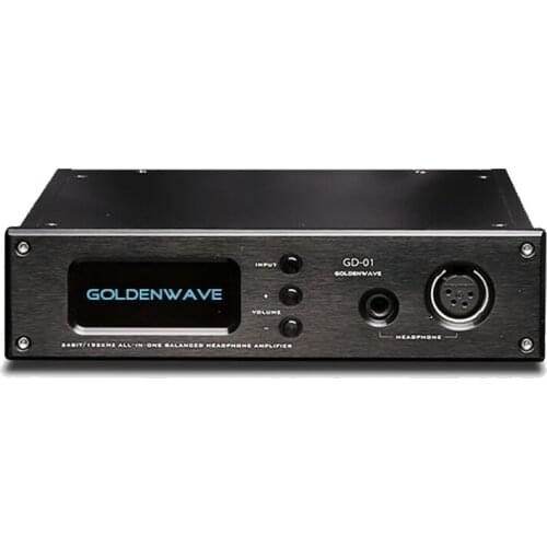 GoldenWave GD-01 professional audio decoder AKM chip RCA/XRL output dac and amplifier