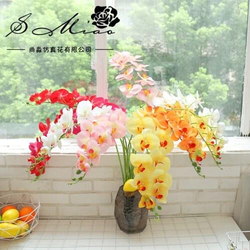 39/60/98/108cm Artificial Butterfly Orchid Flower Branch Home Garden Bedroom Wedding Birthday Party Christmas Decor Fake Flowers