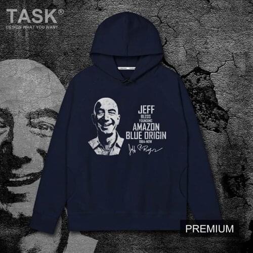 Celebrity Jeff Bezos United States E-commerce Founder printed cotton hooded sweater mens harajuku Tracksuit Spring Autumn tide