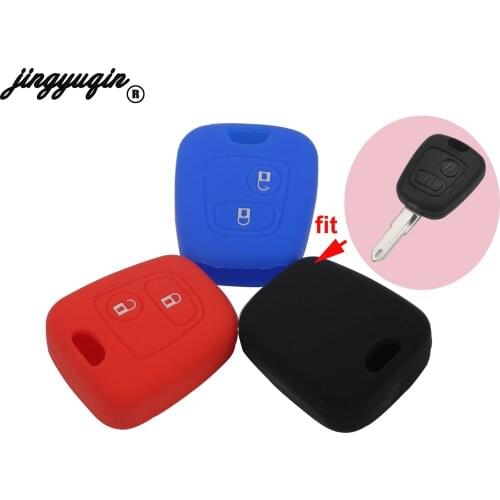 Jingyuqin 2B Remote Key Car Key Fob Case Shell Cover For Citroen C1 C2 C3 C4 XSARA Picasso For Peugeot 307 107 207 407