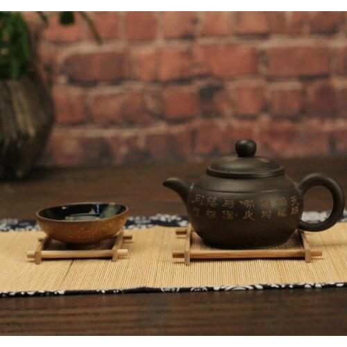 Japanese-style Manual Square Tea Pad Teapot Coaster Table Insulation Durable Pad Holder Tea Cup Pad Placemats Decor