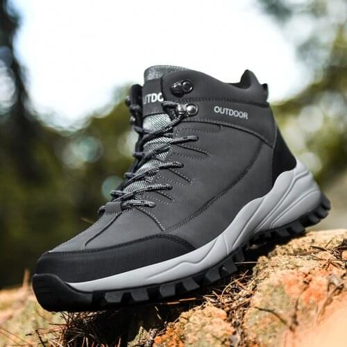 Men Hiking Shoes High Quality Sneakers Autumn Winter Trekking Mountain Waterproof Climbing Athletic Men Outdoor Sport Shoes