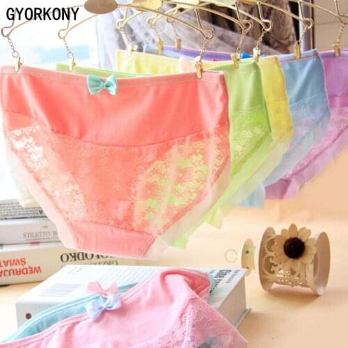 Soft Cotton Young Girl Briefs Girls Panties Candy Colors Kids Underwear Pants Underpants 9-20T 12PCS/LOT A-SQ-A816XL-12P