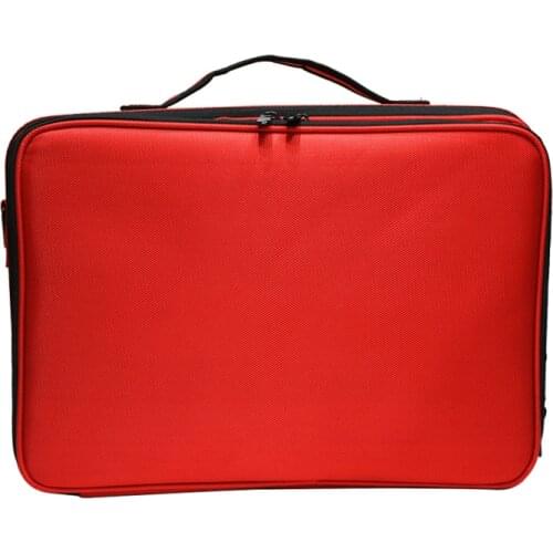 New Arrival Red Color Cosmetic Bag Large Capacity Make Up Case Travel Makeup Bag