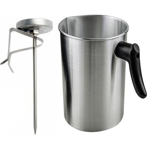 New DIY Melting Pouring Pot Thermometer Probe Cup Jug Pitcher Kit for Wax Lipstick Candle Soap Making