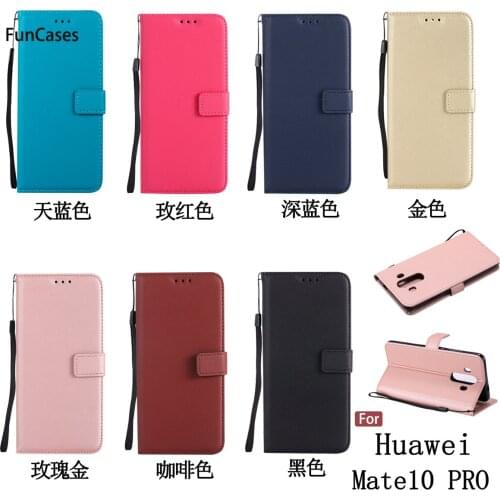 Multicolor Flip Phone Case sFor Etui Huawei Mate 10 Pro Soft TPU Phone Case Caso Abstract Phone Case Huawei Ascend Mate 10 Pro