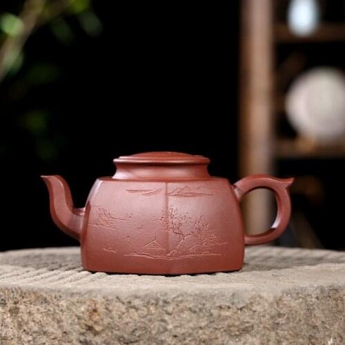 Recommended for yixing pure manual famous kung fu teapot household authentic six-party teapot tea micro shang dynasty