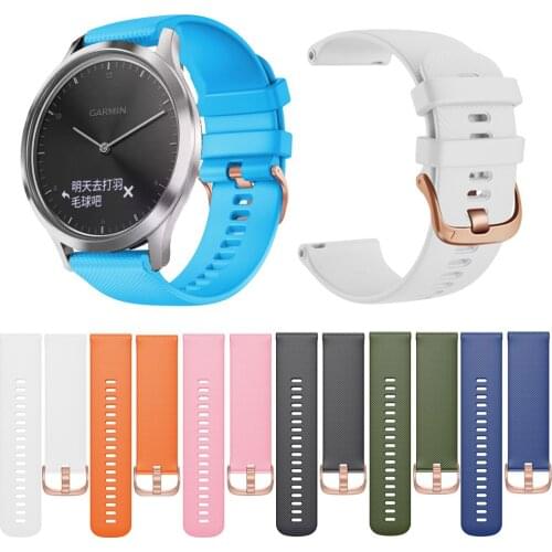 Strap For Garmin Forerunner 645/245/Vivoactive 3 3S 4S HR smart watch Sport silicone replacement bracelet Wristband accessory
