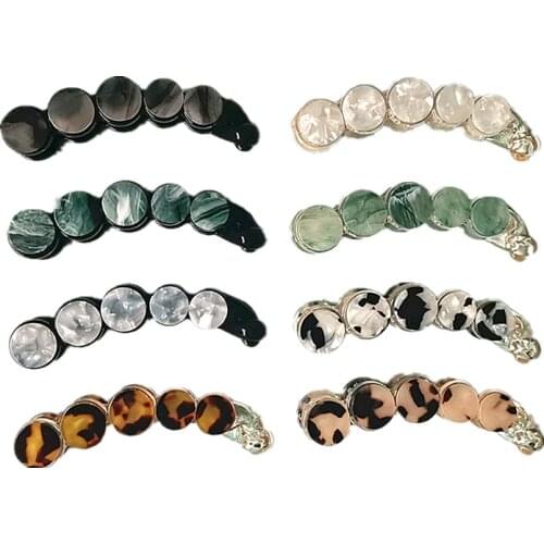 1Pc Acetic Acid Hairpins Clips Beautiful Banana Clips Headwear Women Hairgrips Girl Ponytail Barrettes Accessories