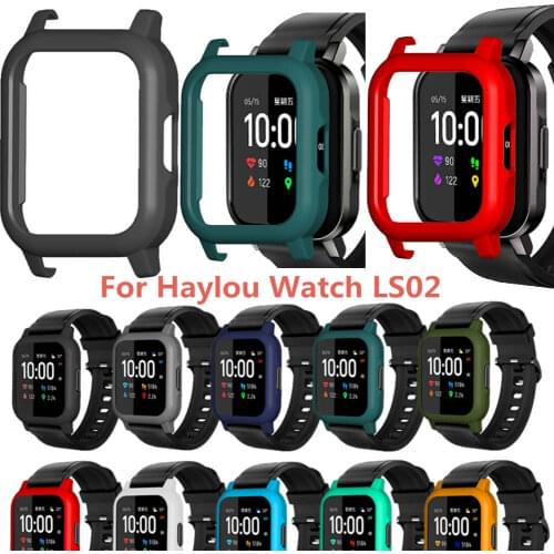 PC Protective Case Cover For Xiaomi Haylou Solar LS02 Smart Watch Replacement Hard Protection Cases Bumper Wristband Accessories