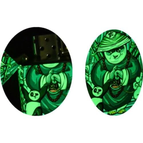 ZORRO New Creative luminous panda pure copper Kerosene gasoline petroleum oil Cigarette lighter Hot-selling Novelty Smoking Gift