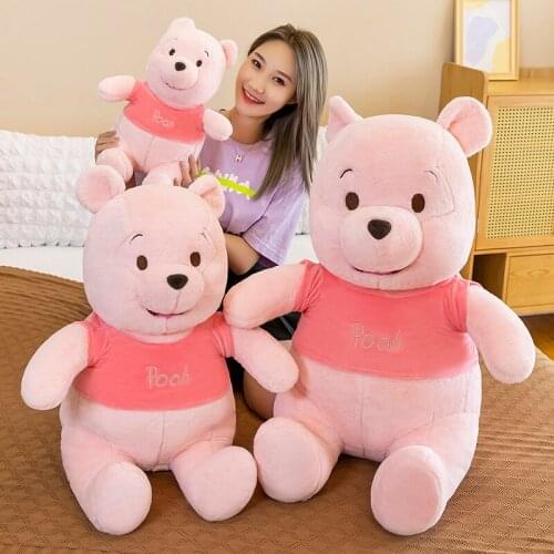 Zqswkl 40/50/70cm creative pink kawaii bear plush toy cute cartoon doll children girls birthday gift christmas stuffed toys