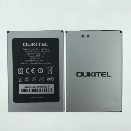 100% Original 2500mAh Battery For Oukitel U7 PLUS / U7 MAX Mobile Phone In Stock High Quality +Tracking Number