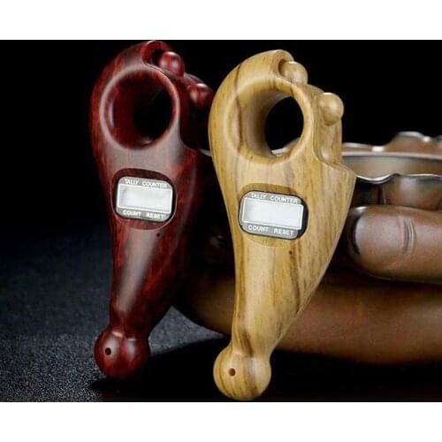 20Pcs Portable Digital Counter Finger Rotating Rosary for Islamic Tasbih Muslim Buddha