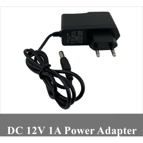 4PCS Power Adapter AC 100-240V Input DC 12V 1A Output For CCTV IP AHD Analog Camera 2.1mm * 5.5mm Surveillance