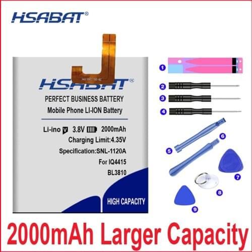 HSABAT Battery For Fly IQ4415 Quad 2000mAh BL3810