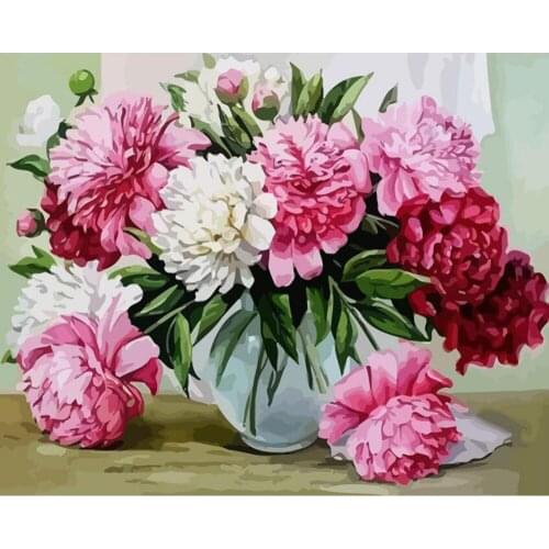 Diamond painting flower 5D DIY Square/Round diamond painting living room mural home decoration gift