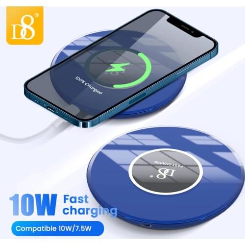 Wireless Charging Pad For iPhone 12 Pro Max XS XR 10W Qi Fast Wireless Charging Dock Phone Wireless Charger For Huawei 20 Pro