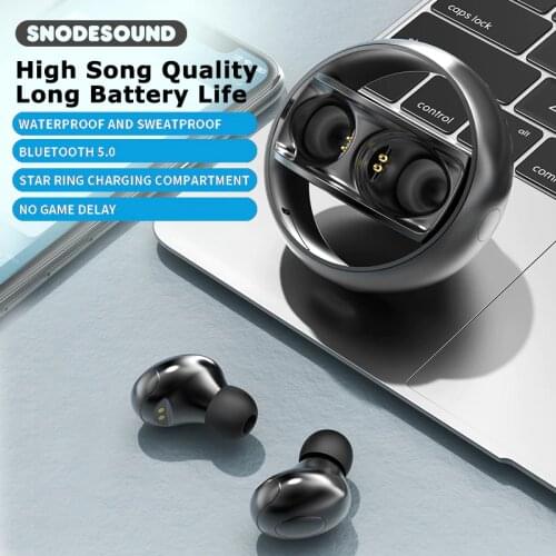 Snodesound H8 Wireless Earphone TWS Bluetooth 5.0 Headphones Stereo Bass Headset For Sport Xiaomi Samsung Huawei iPhone Phones