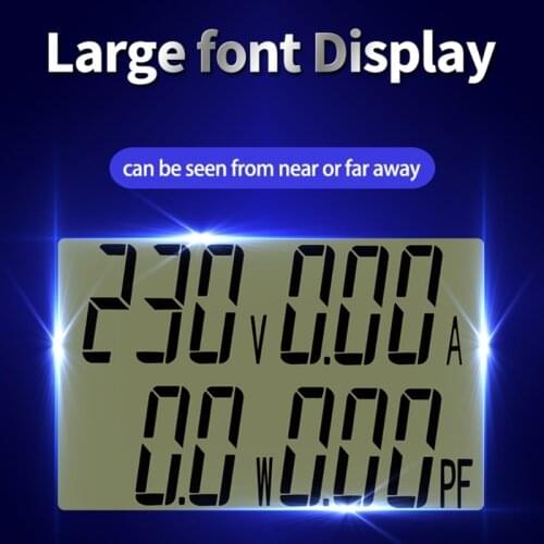 AC Single Phase 40-400V 100A Digital Wattmeter Voltmeter Ammeter Electric Instrument Power Factor Meter PZEM-028 C5AD
