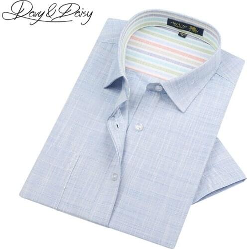 Мужские льняные рубашки DAVYDAISY China At AliExpress