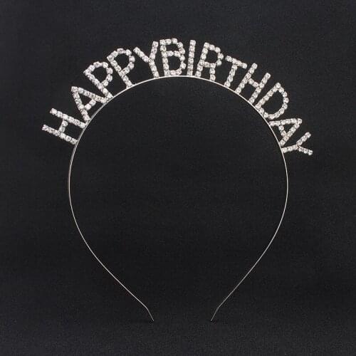 Girls Princess Childrens Crown Hairband Crystal Headband Hair Accessories Birthday Gift