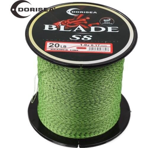 DORISEA S8 BLADE 8 Strands Braided Fishing Line 300M 500M PE Extreme Braided Fishing Line Wire Pesca