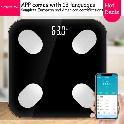 Bathroom Weight Scale Bluetooth Body Fat Scale BMI Weight Scale Smart Home Electronic Weight Scale Body Composition Analyzer